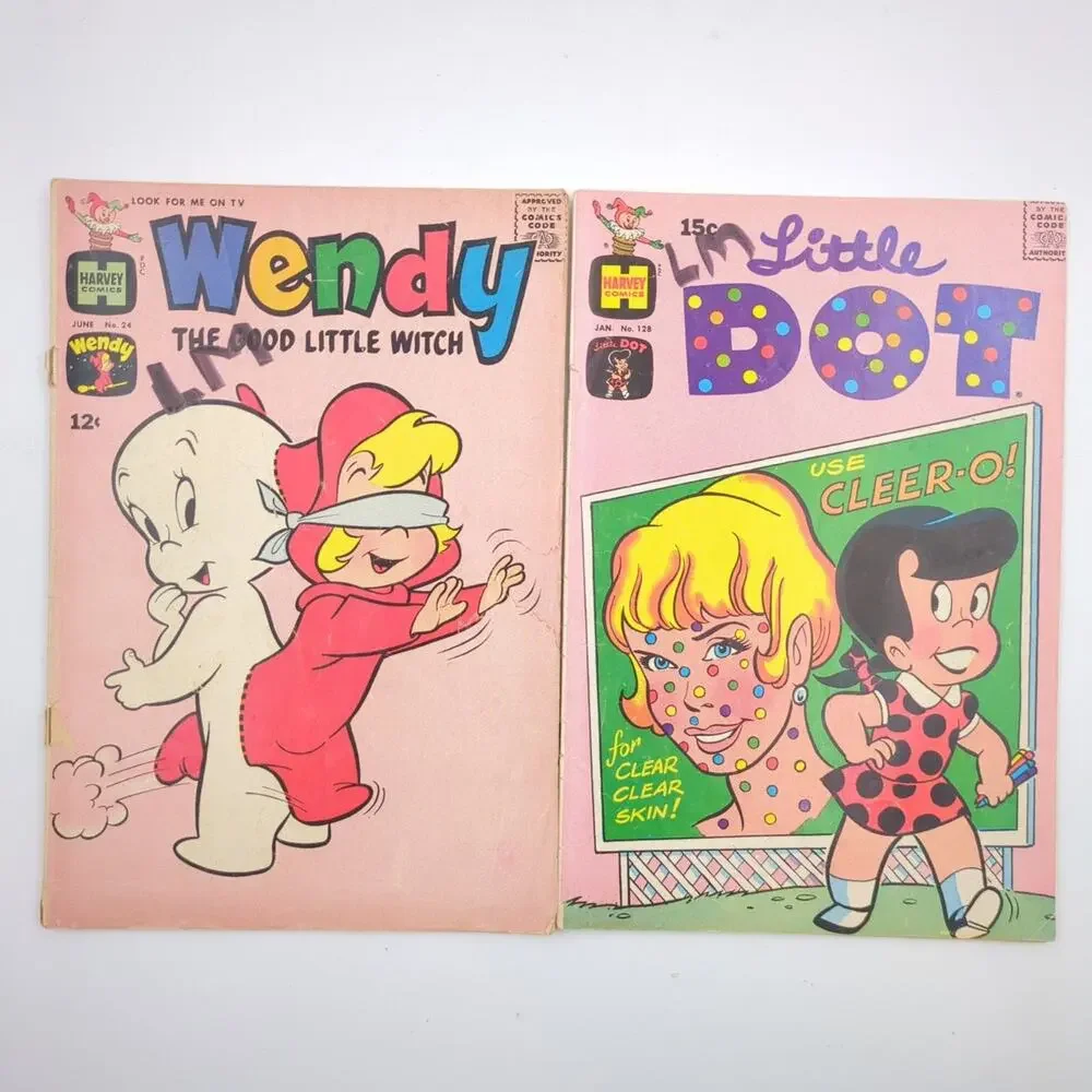 Harvey Comics Lot of 4 Playful Little Audrey Wendy Little Dot Vintage